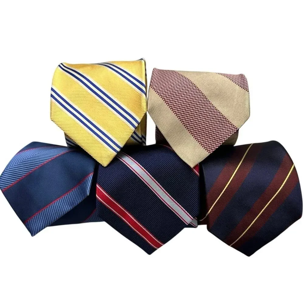 ⁠Brooks Brothers Silk Tie Lot Striped Vintage  Necktie Lot of 5